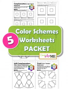 Color Schemes Worksheets PACKET BUNDLE