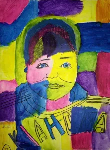 Fauvism Self Portrait Art Lesson for