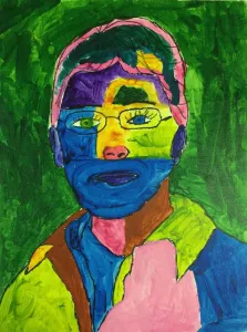 Fauvism Self Portrait Art Lesson for