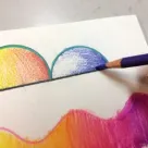 andinsky non-objective watercolor Pencil Painting