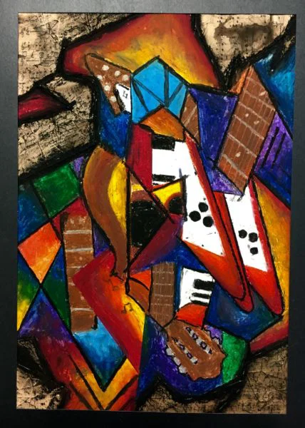 Cubism music instrument lesson plan 