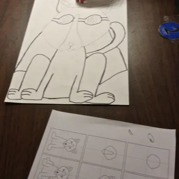 Blue Dog Art Lesson