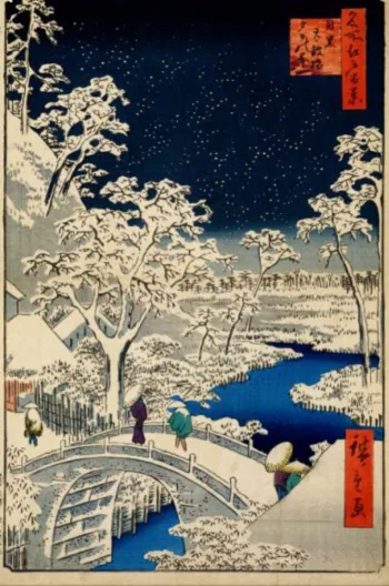 Hiroshige woodblock print.