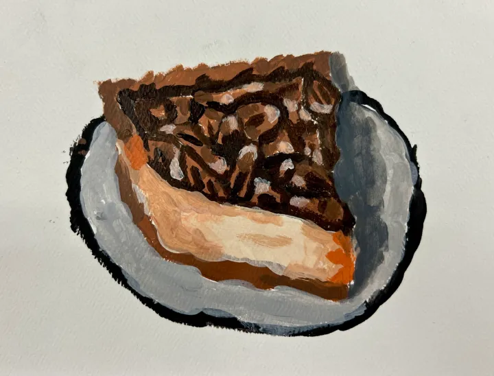 acrylic pie painting tutorial