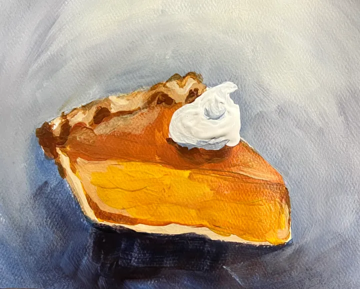 paint party ideas pumpkin pie