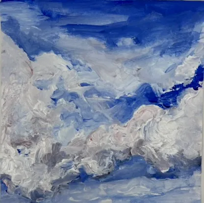 Acrylic Cloud Painting
