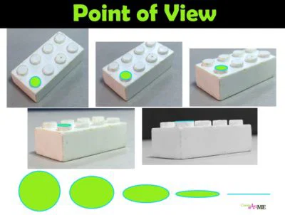 Lego Point of View-Curve of Lines