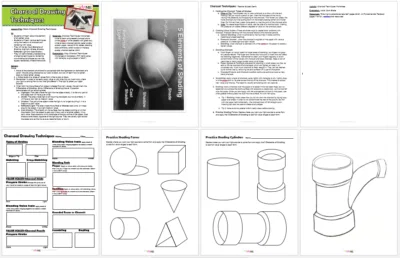 charcoal-drawing-techniques-lesson-plan-worksheet-