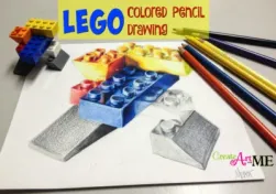 lego colored pencil drawing
