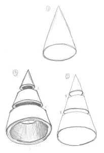slice diced forms Drawing