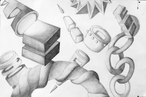 slice diced forms Drawing