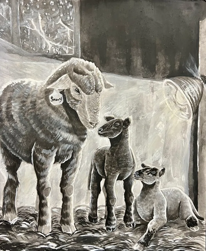 India Ink Nest Artwork