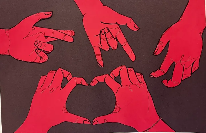 Hand Contour Drawing