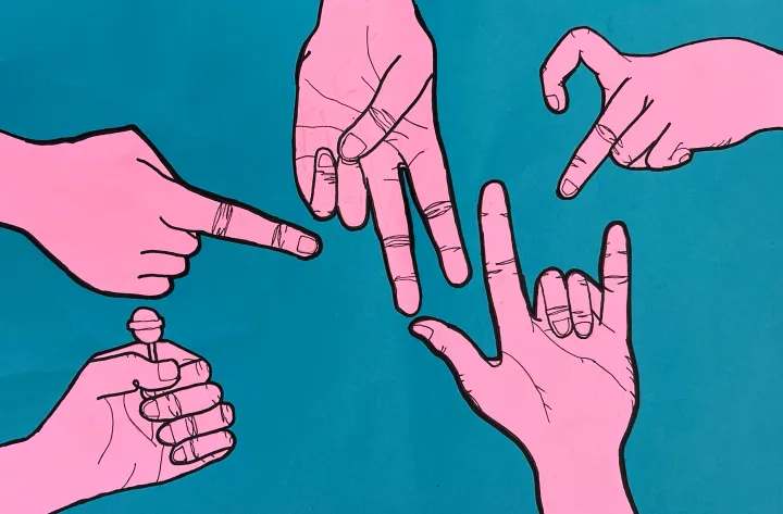 hand contour drawing