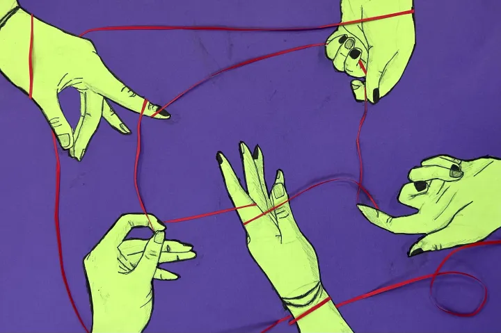 hand contour drawing