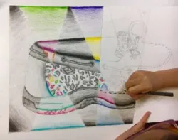 Abstract Shoe Drawing