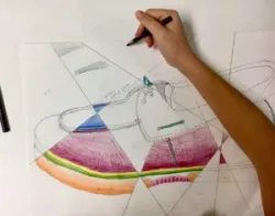 Abstract Shoe Drawing