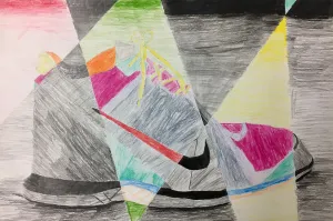 Abstract Shoe Drawing