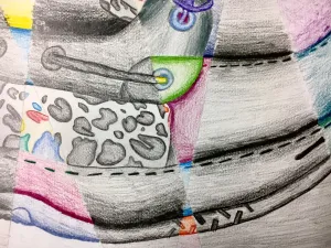 Abstract Shoe Drawing