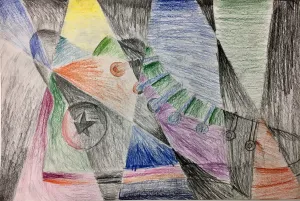 Abstract Shoe Drawing