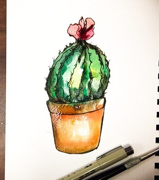 Featured: Daily Doodle: Cactus Painting