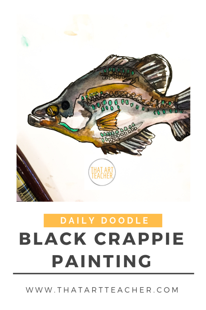 Learn how to paint a fish with this time lapse painting 