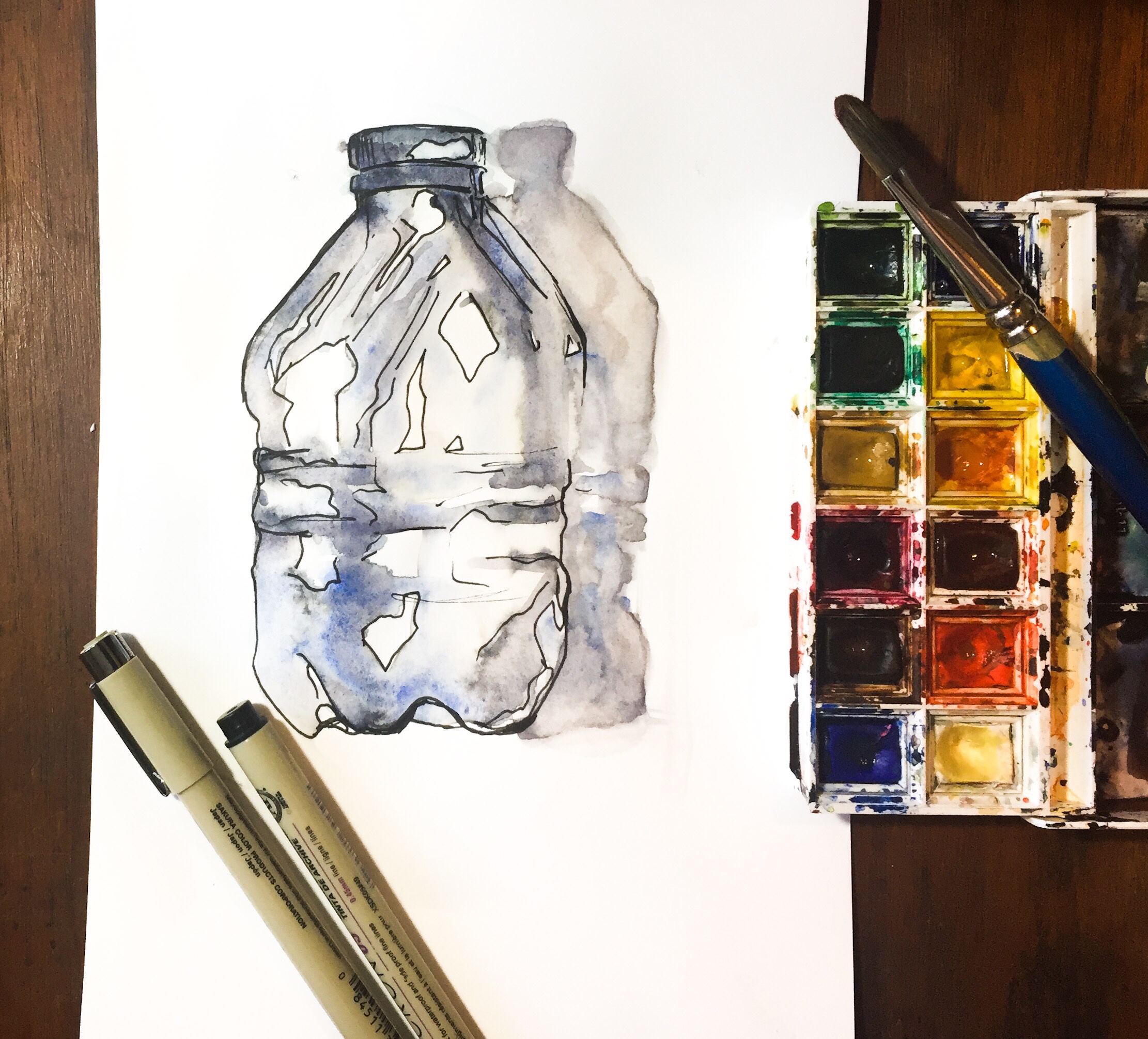 Featured: Daily Doodle: Water Bottle Painting