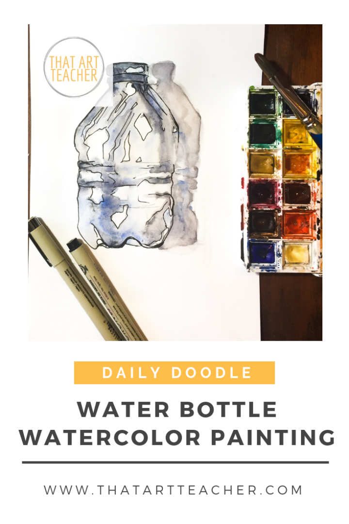 Learn how to paint the reflected light of a water bottle with this time lapse painting.
