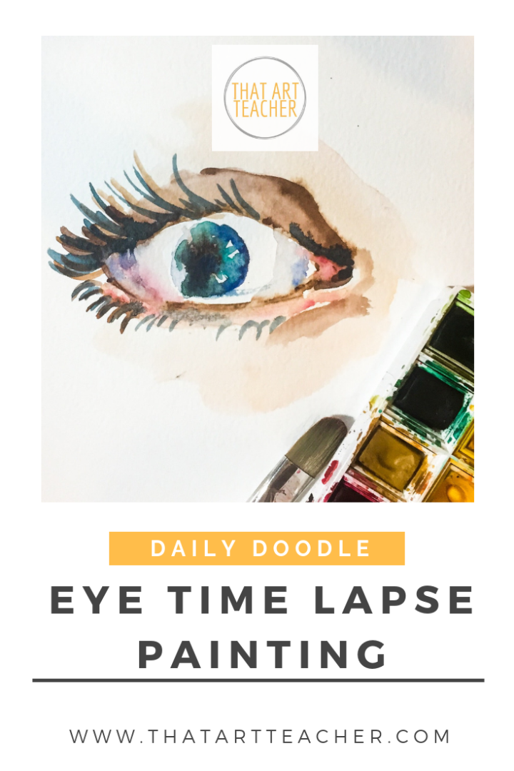 Learn how to paint an eye using watercolor!
