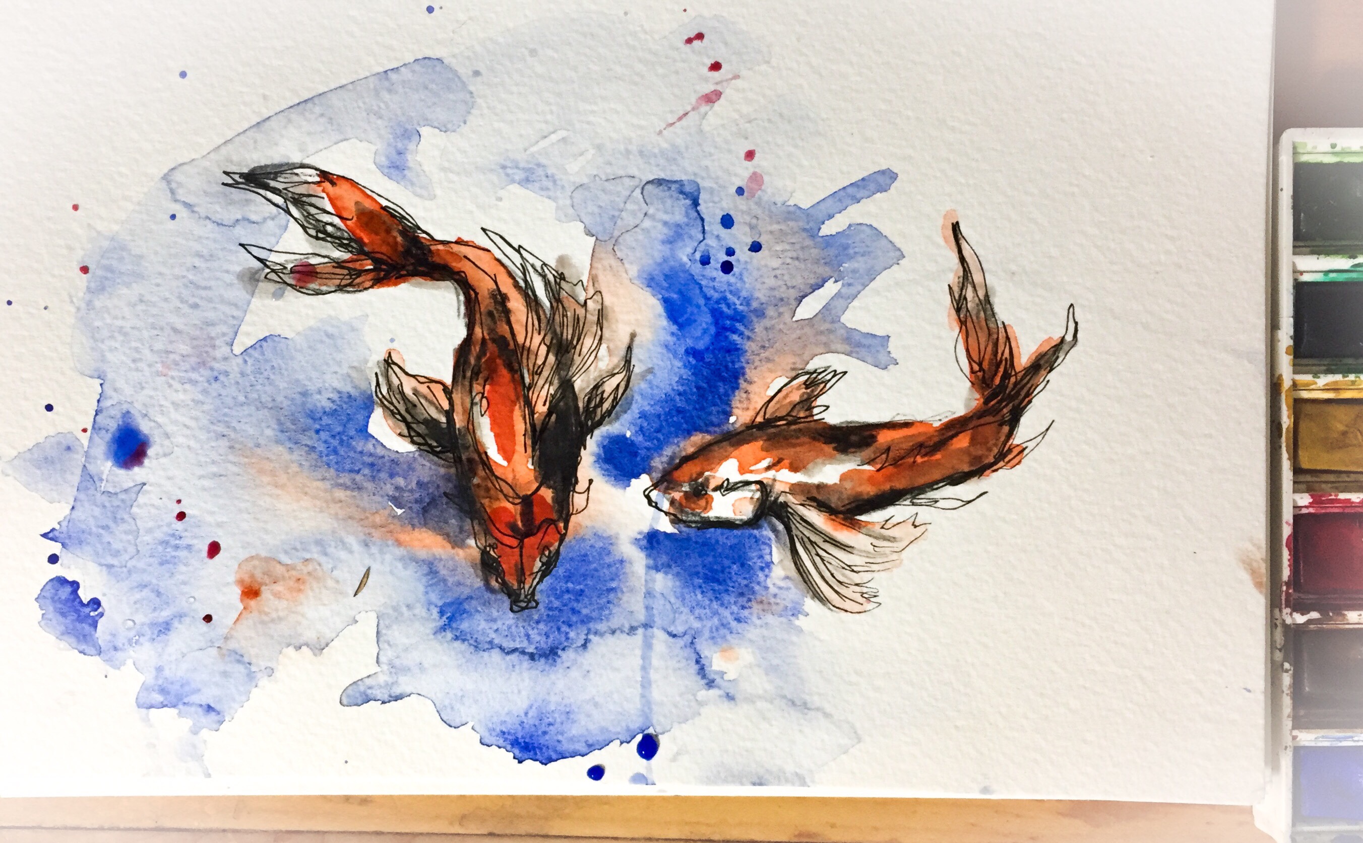 Featured: Watercolor Fish: Daily Doodle