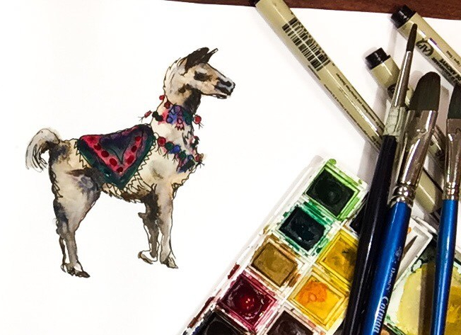 Featured: Daily Doodle: Party Llama