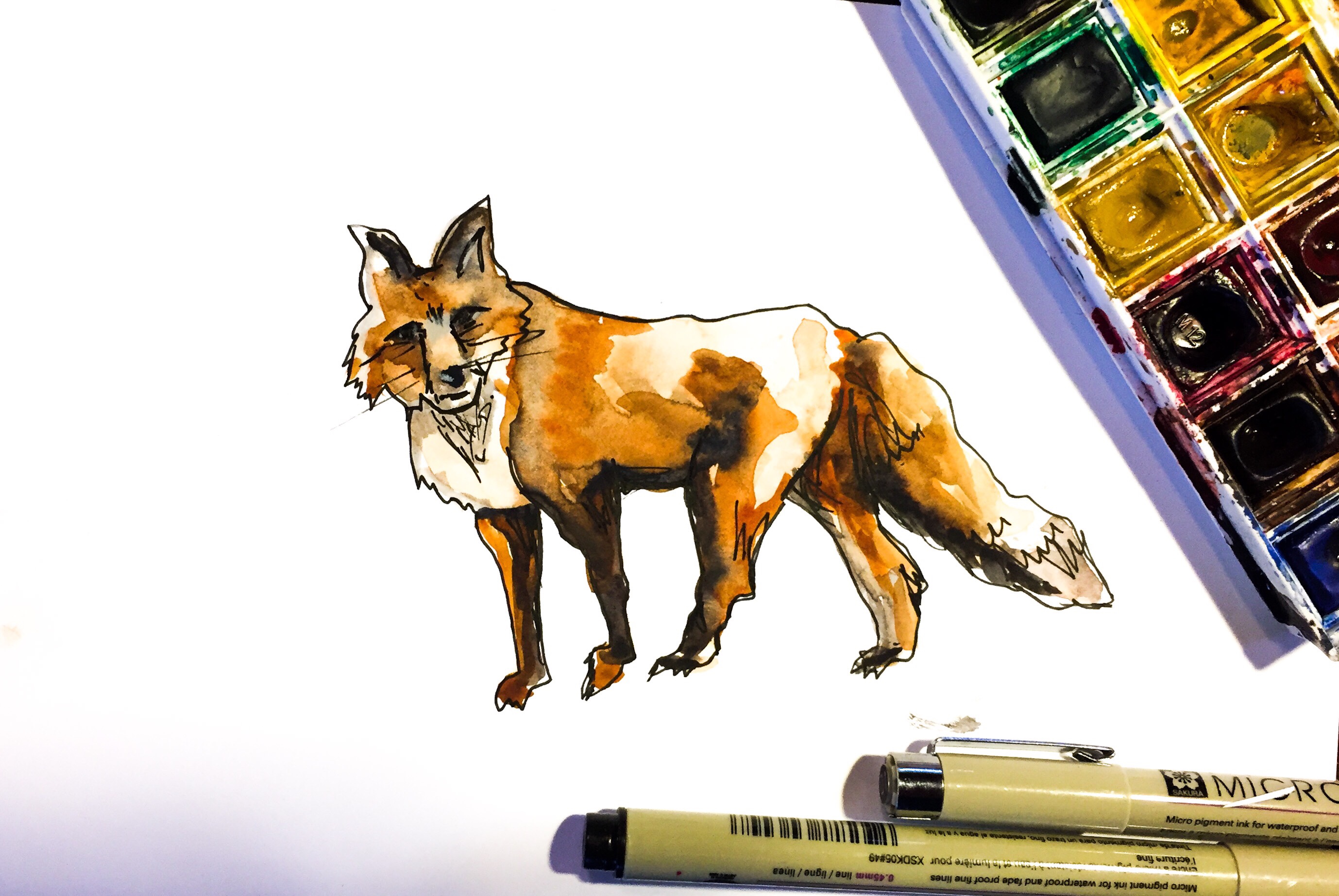 Featured: Daily Doodle: Fox Painting