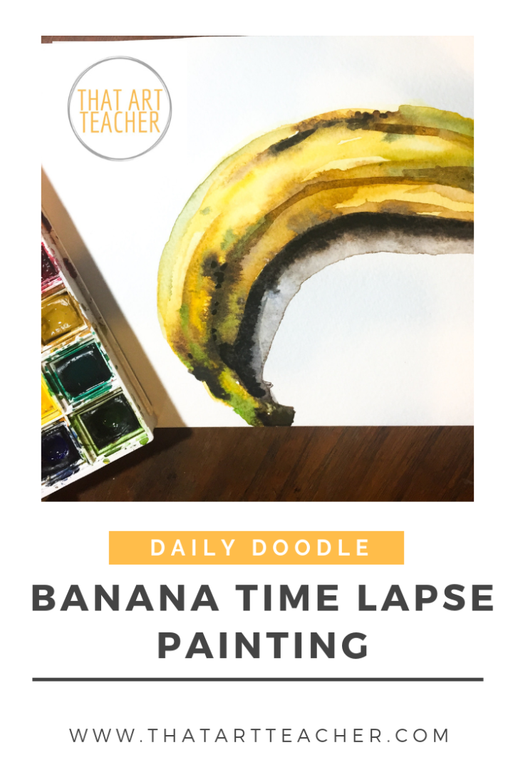 Go bananas with watercolor, it's surprisingly simple!