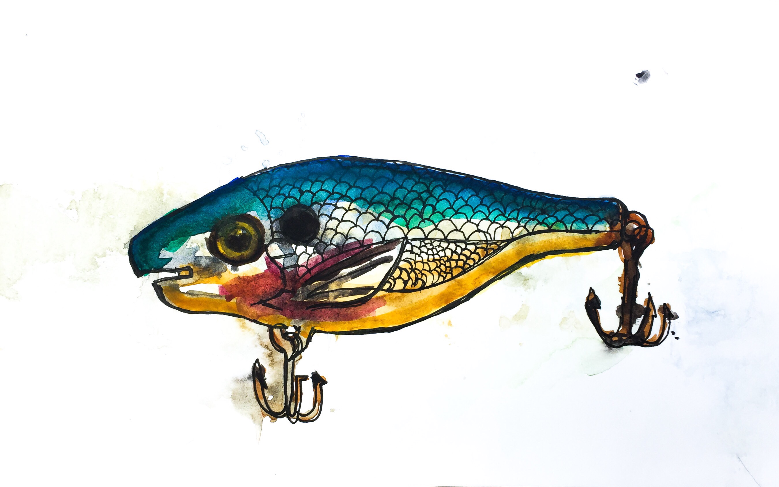 Featured: Daily Doodle: Fishing Lure Live Painting