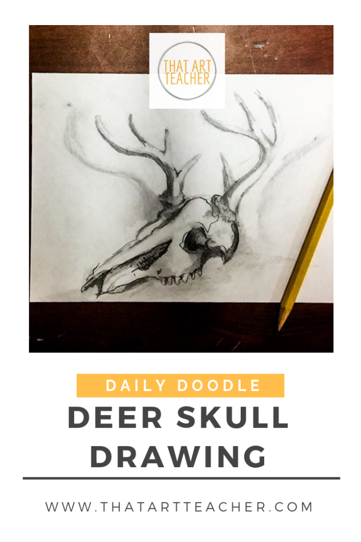 Learn how to draw and shade a deer skull using just a regular pencil with this time lapse tutorial. 