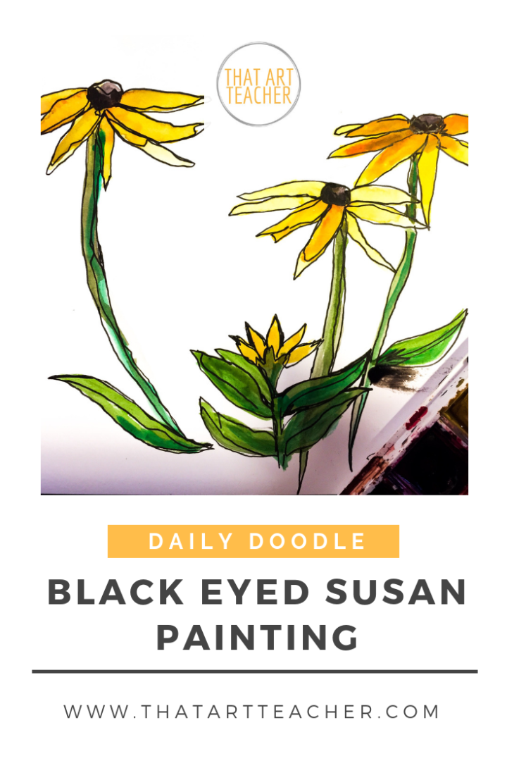 Learn how to paint flowers using simple colors and shapes with this watercolor time lapse tutorial!