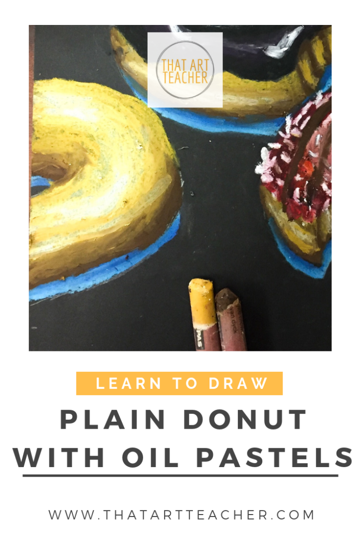 Drawing Tutorial: Plain Donut with Oil Pastels. For the people who appreciate the simple things in life.