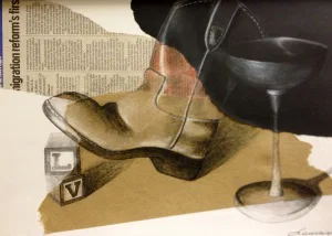 Mixed-Media Drawing Collage Project
