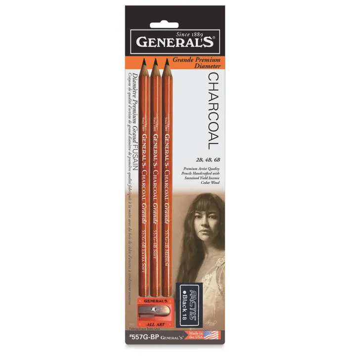 General�s Grande Charcoal Pencil Set