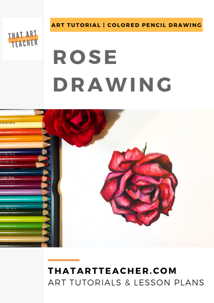 Rose Drawing | How to Use Colored Pencils to Draw a Rose
