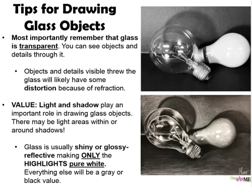 Tips for Drawing Glass Objects