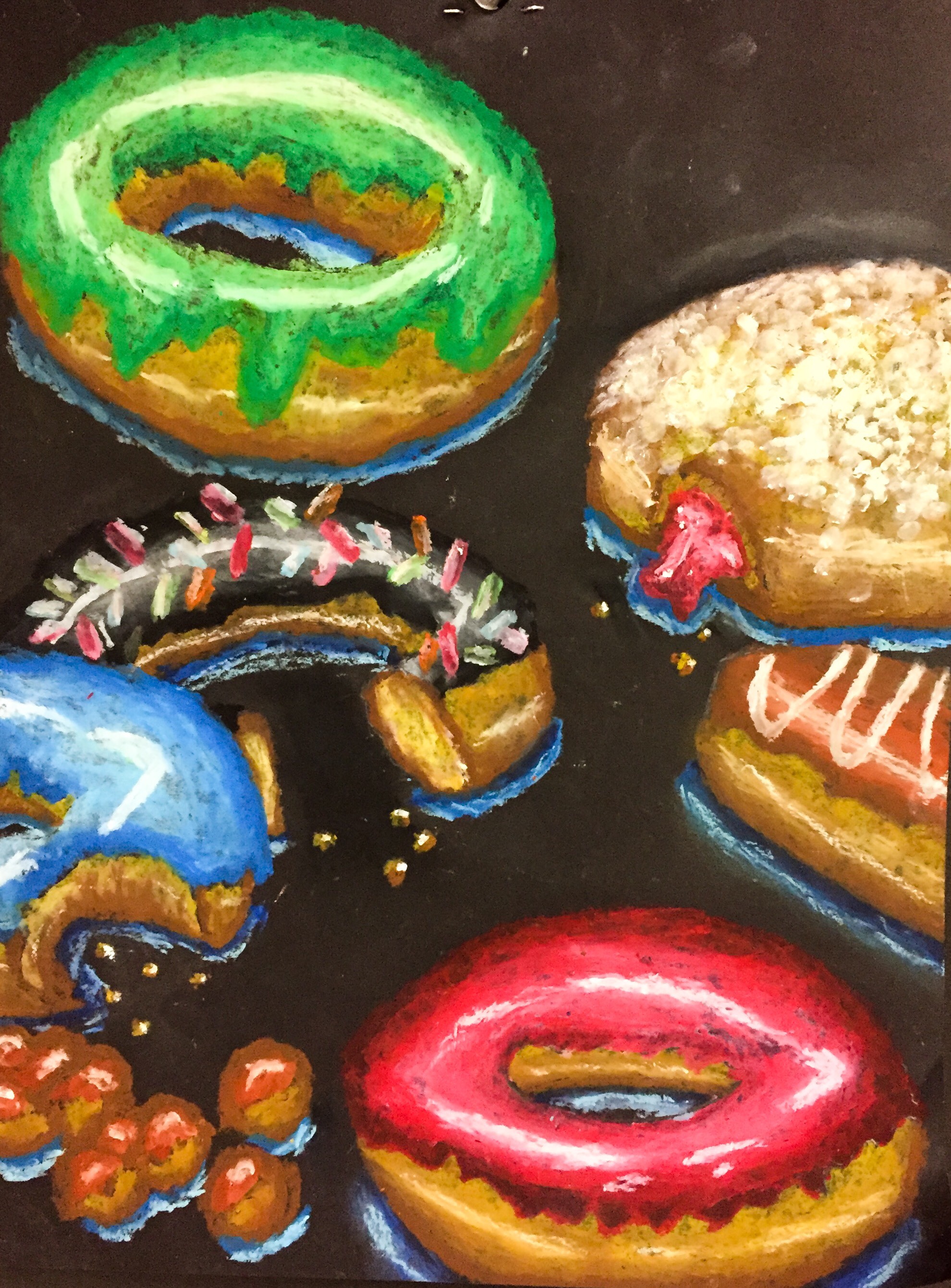 Featured: Donut Oil Pastel Lesson Plan
