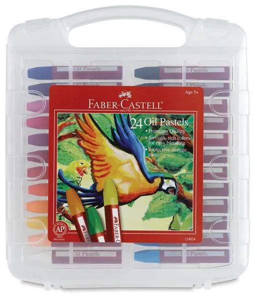 Faber-Castell Grip Oil Pastel Set - Assorted Colors, Set of 24