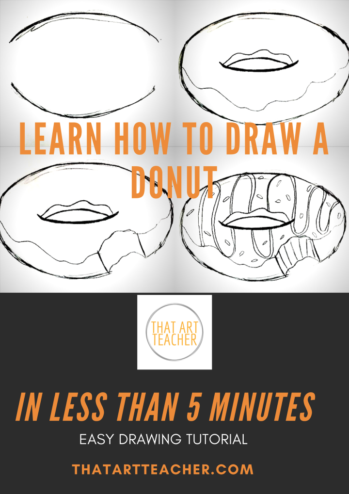 Learn how to draw a donut in less than five minutes!