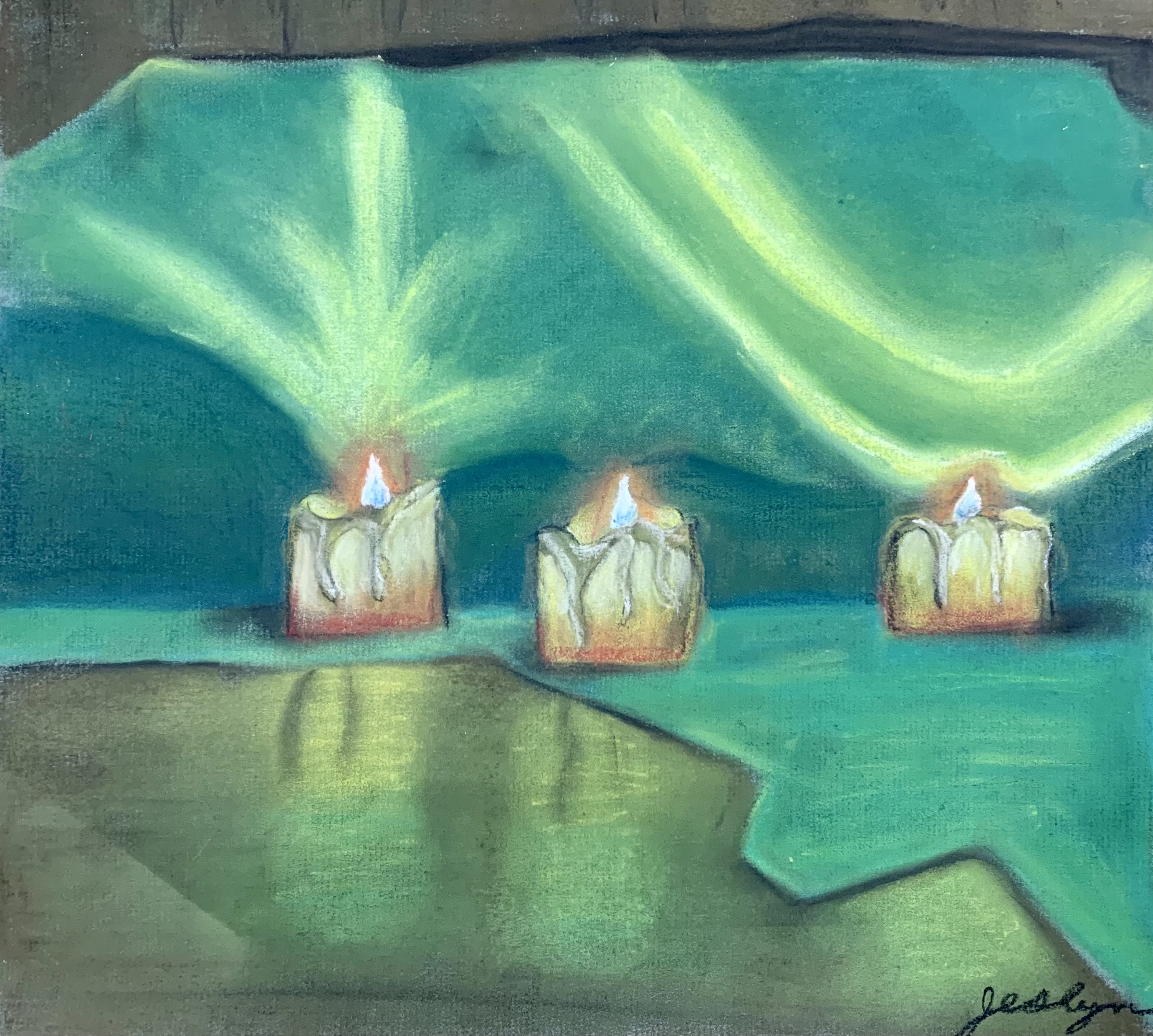 Featured: Chalk Pastel Candle Artwork