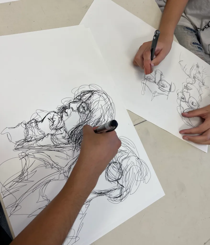 contour drawing portraits